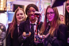 CMK 30012020REPRO FREE NO FEE Midelton College students with robot Genevieve Shepard, Fiona Olu-Ikpen and Alannah Shepard pictured at day one of I WISH 2020 in Cork City Hall on January 30th. The I WISH Showcase events take place in Cork and Dublin across four days, opening doors to a career in Science, Technology, Engineering and Maths - STEM to over 6,000 female secondary school students. For further information on I WISH visit www.iwish.ie.Picture: Clare Keogh Further Information Saidhbh SweeneyFuzion Communications51, South Mall, Cork, Ireland13 Warrington Place, Dublin 2, IrelandT: +353 21 4271234  |  M: +353 86 7887318  |  www.fuzion.ie-- Clare Keogh www.clarekeogh.ie087 7637524