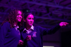 6-2-25
Pictured at the largest ever I Wish Showcase, held today, Thursday at the RDS in Dublin was students Valerie Oji and Joanne Atologun from Merlin College Galway.
The showcase saw 4,000 female students gather to be inspired to pursue a career in Science, Technology, Engineering, or Maths (STEM). Today’s event — the largest I Wish Showcase to date — was officially opened by Taoiseach, Micheál Martin. 
With 45% of girls citing a lack of access to female role models as a barrier to STEM careers according to a recent I Wish survey, 46 speakers engaged directly with students at the all-island event, showcasing the power of visible role models in shaping aspirations and breaking barriers. Among them were Olympic sprint star Phil Healy; Olympic rower Zoe Hyde; Olympic relay star and Deloitte’s Strategic Project Lead, Claire Dunne (née Bergin); and international rally driver Aoife Rafferty, who shared their journeys of perseverance, ambition and success. 
This year’s event also features the largest-ever exhibition hall, with over 30 exhibitors from leading Irish and global companies and organisations showcasing exciting STEM career opportunities. Highlights included the Sport Innovation Hub in collaboration with Sport Ireland’s HER Moves campaign, where students explored how technology is transforming sports through interactive activities like rowing machines, reaction boards and jersey design stations. The Food Science Hub, led by Carbery, Kerry Group and Dawn Meats, demonstrated STEM’s impact on the food industry with machine learning tools, cheese-making tasks and problem-solving games.  
I Wish, a multi-award-winning programme showcasing the power of STEM to female students in Ireland and across the globe, has held its renowned annual Showcase since 2015, engaging with over 65,000 students in this time, hosting over 1,000 speakers, and partnering with over 130 industry leaders. 
 Pic:Naoise Culhane - no fee