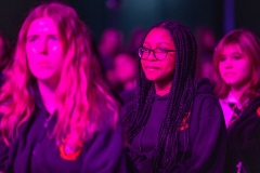 6-2-25
Pictured at the largest ever I Wish Showcase, held today, Thursday at the RDS in Dublin were students listening to the event.
The showcase saw 4,000 female students gather to be inspired to pursue a career in Science, Technology, Engineering, or Maths (STEM). Today’s event — the largest I Wish Showcase to date — was officially opened by Taoiseach, Micheál Martin. 
With 45% of girls citing a lack of access to female role models as a barrier to STEM careers according to a recent I Wish survey, 46 speakers engaged directly with students at the all-island event, showcasing the power of visible role models in shaping aspirations and breaking barriers. Among them were Olympic sprint star Phil Healy; Olympic rower Zoe Hyde; Olympic relay star and Deloitte’s Strategic Project Lead, Claire Dunne (née Bergin); and international rally driver Aoife Rafferty, who shared their journeys of perseverance, ambition and success. 
This year’s event also features the largest-ever exhibition hall, with over 30 exhibitors from leading Irish and global companies and organisations showcasing exciting STEM career opportunities. Highlights included the Sport Innovation Hub in collaboration with Sport Ireland’s HER Moves campaign, where students explored how technology is transforming sports through interactive activities like rowing machines, reaction boards and jersey design stations. The Food Science Hub, led by Carbery, Kerry Group and Dawn Meats, demonstrated STEM’s impact on the food industry with machine learning tools, cheese-making tasks and problem-solving games.  
I Wish, a multi-award-winning programme showcasing the power of STEM to female students in Ireland and across the globe, has held its renowned annual Showcase since 2015, engaging with over 65,000 students in this time, hosting over 1,000 speakers, and partnering with over 130 industry leaders. 
 Pic:Naoise Culhane - no fee