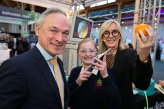 Minister for Education and Skills, Richard Bruton TD, Julia Adler from Rockford Manor School and Gillian Keating, Co-Founder, I Wish are pictured at the I Wish STEM showcase at the RDS Dublin which will see 3,000 transition year girls experience science, technology, engineering and maths (STEM) hearing from female role models in STEM and visiting a STEM industry showcase, entrepreneurs zone and teacher zone for teachers. The event has already rolled out in Cork where 2000 transition year girls attended.Picture by Shane O'Neill, SON Photographic